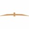 Ekena Millwork Bellingham Timber Gable Bracket, Western Red Cedar, 96"W x 16"H x 1 1/2"D x 5 1/2"F, 4/12 Pitch GBW096X16X0206BEL00SWR - alternate 3
